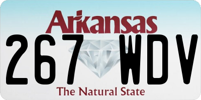AR license plate 267WDV