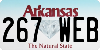 AR license plate 267WEB