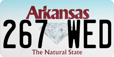 AR license plate 267WED