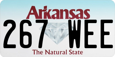AR license plate 267WEE