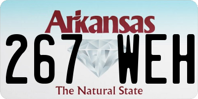 AR license plate 267WEH