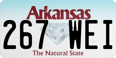 AR license plate 267WEI