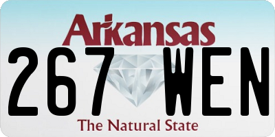 AR license plate 267WEN
