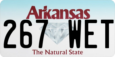 AR license plate 267WET