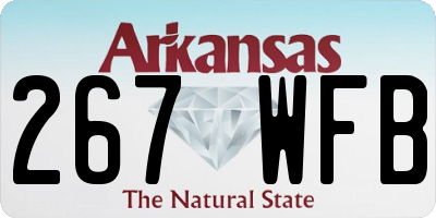 AR license plate 267WFB
