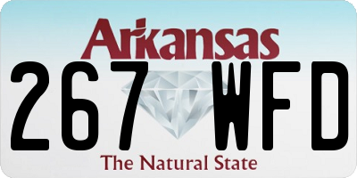 AR license plate 267WFD