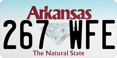 AR license plate 267WFE