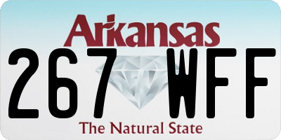 AR license plate 267WFF
