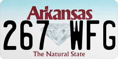 AR license plate 267WFG