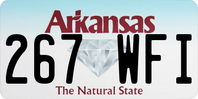 AR license plate 267WFI