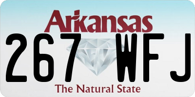 AR license plate 267WFJ