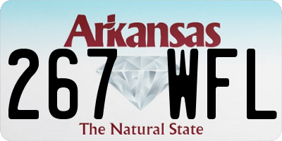 AR license plate 267WFL