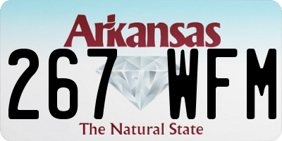 AR license plate 267WFM