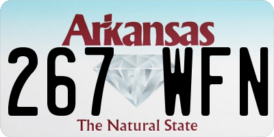 AR license plate 267WFN