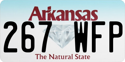 AR license plate 267WFP