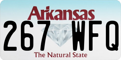 AR license plate 267WFQ