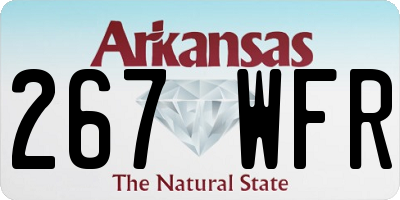 AR license plate 267WFR