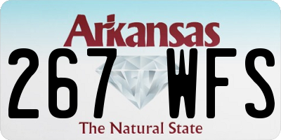 AR license plate 267WFS