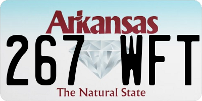 AR license plate 267WFT