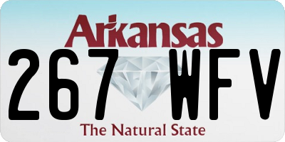 AR license plate 267WFV