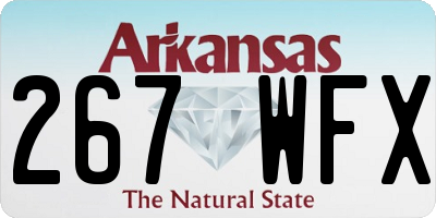 AR license plate 267WFX