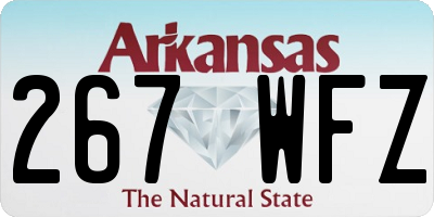 AR license plate 267WFZ