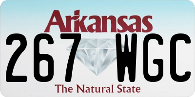 AR license plate 267WGC