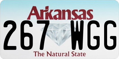 AR license plate 267WGG