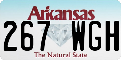 AR license plate 267WGH