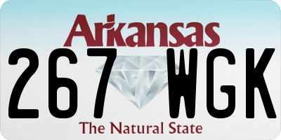 AR license plate 267WGK