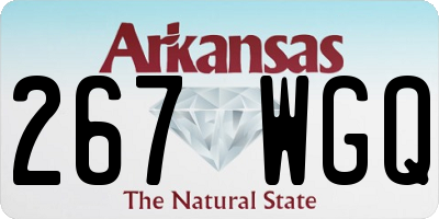 AR license plate 267WGQ