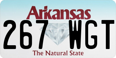 AR license plate 267WGT