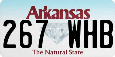 AR license plate 267WHB