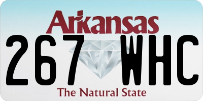 AR license plate 267WHC