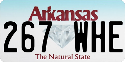 AR license plate 267WHE