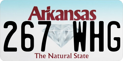 AR license plate 267WHG