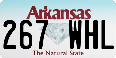AR license plate 267WHL