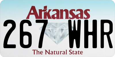 AR license plate 267WHR