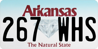 AR license plate 267WHS