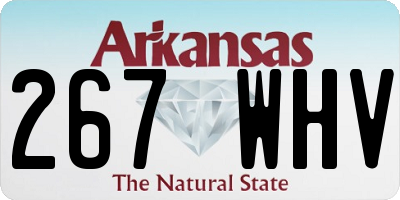 AR license plate 267WHV