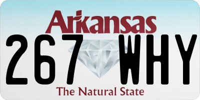 AR license plate 267WHY