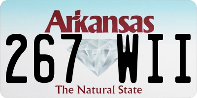 AR license plate 267WII