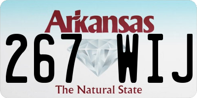 AR license plate 267WIJ