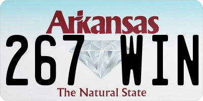 AR license plate 267WIN