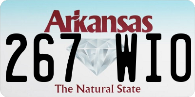 AR license plate 267WIO