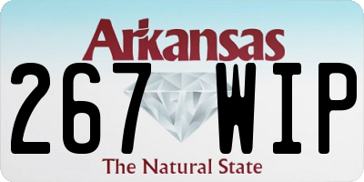 AR license plate 267WIP