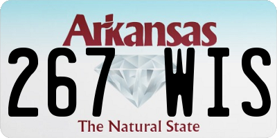 AR license plate 267WIS