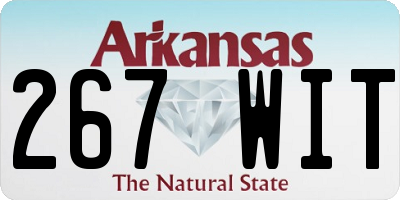 AR license plate 267WIT