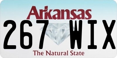 AR license plate 267WIX
