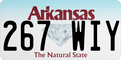 AR license plate 267WIY